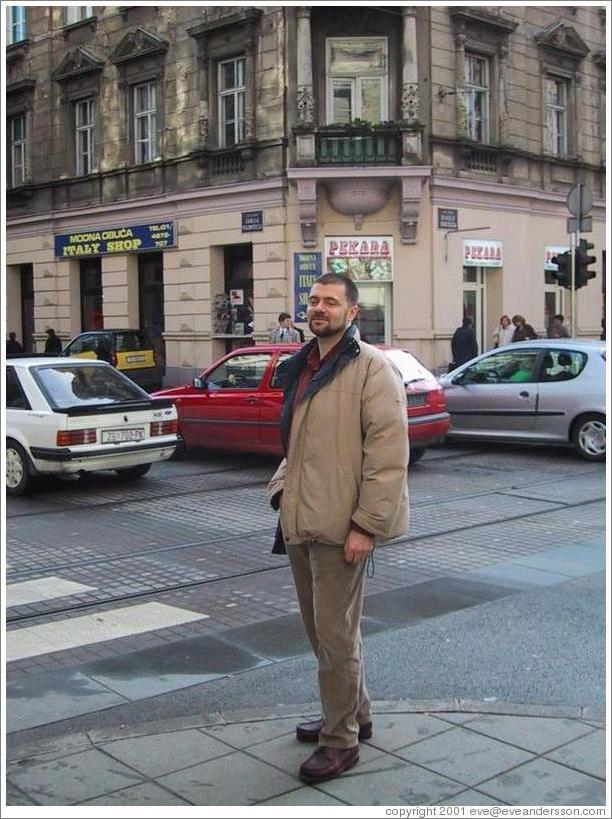 Alen Zekulic, a Croatian, in downtown Zagreb.