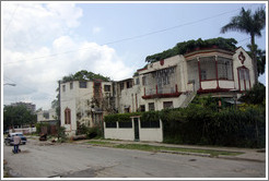 Beige and brown house.