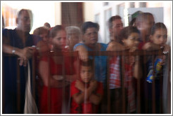 People waiting at arrivals, Jos&eacute; Mart&iacute; Airport.