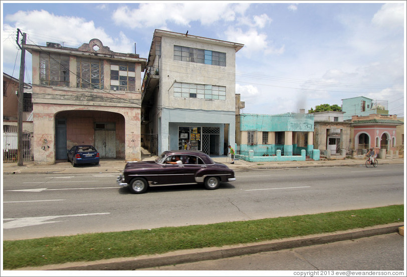 Purple car, 19th Avenue.