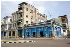 Blue building, Avenida Salvador Allende (Carlos III).