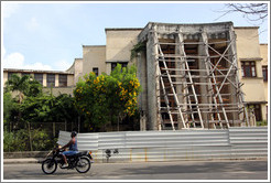 Building with trellis, Avenida Salvador Allende (Carlos III).