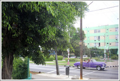 Purple car, 17th Street.