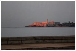 Morro Castle (Castillo de los Tres Reyes del Morro) and dusk.