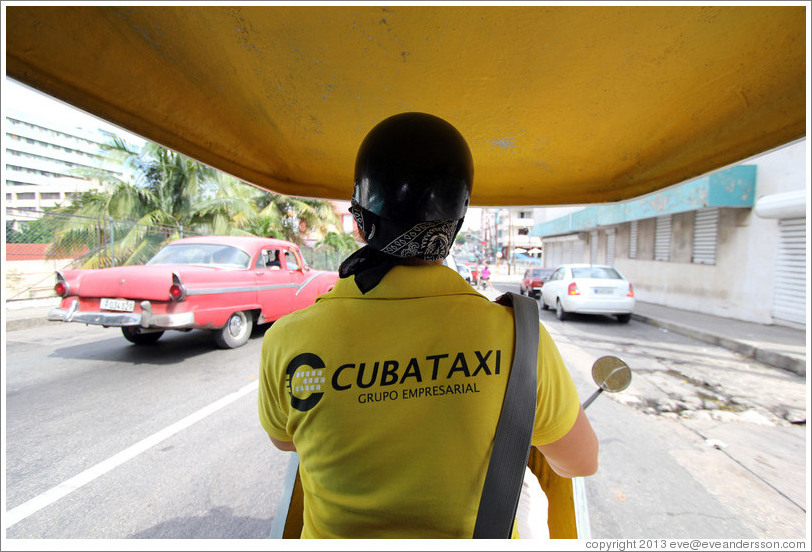 The experience from within a Coco taxi.