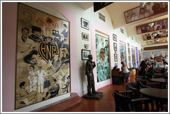 Hall of fame, showing pictures of famous people who have visited the Hotel Nacional de Cuba.