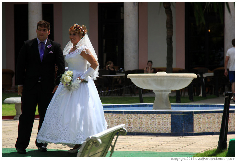 Bride and groom, Hotel Nacional de Cuba.