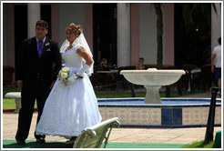 Bride and groom, Hotel Nacional de Cuba.