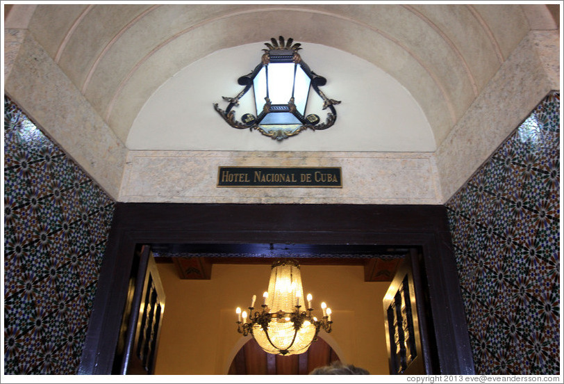 Entrance, Hotel Nacional de Cuba.
