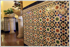 Wall with a mosaic pattern, Hotel Nacional de Cuba.