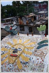 Roof with sunshine mosaic, Fusterlandia.