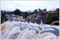 Roof with sunshine mosaic, Fusterlandia.