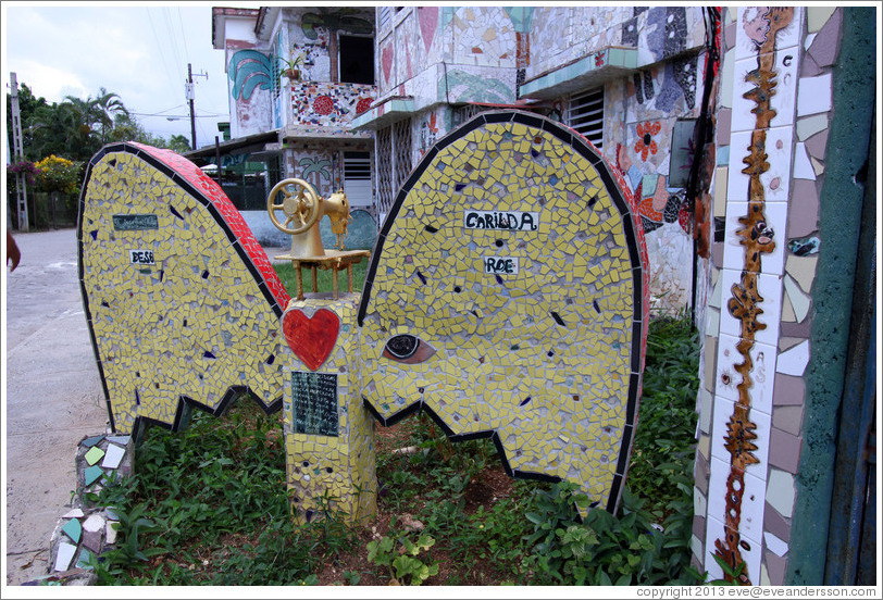 Yellow butterfly, Fusterlandia.