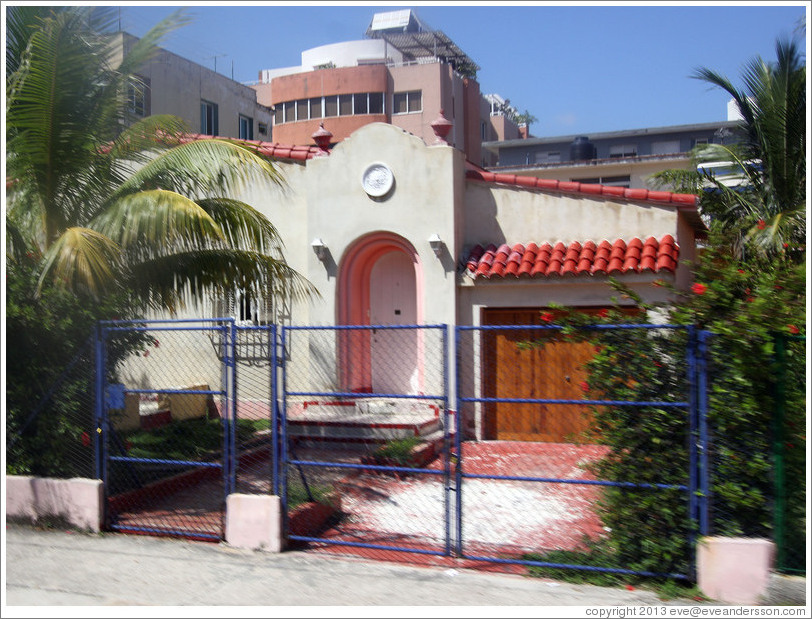 House with a red roof, 5th Avenue, Miramar.