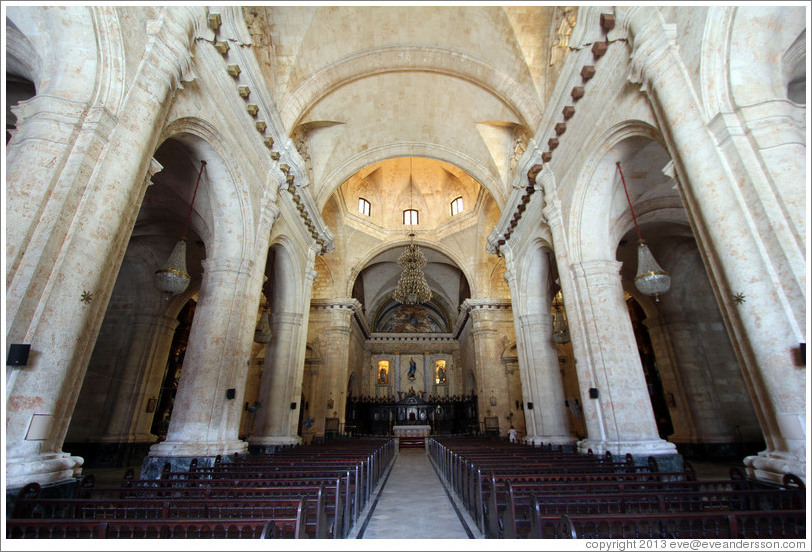 Interior, Havana Cathedral, Old Havana.
