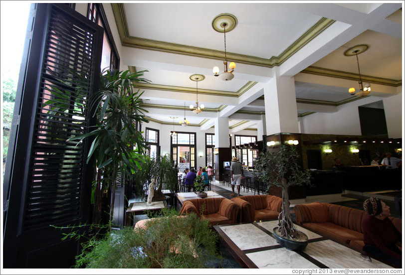 Lobby, Hotel Ambos Mundos, Old Havana.