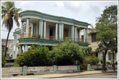 Green and white house, Vedado.