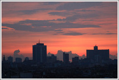 View of Havana from Hotel Saratoga at dusk.