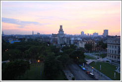 View of Havana from Hotel Saratoga at dusk.