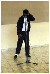 Boy performing a Michael Jackson song, Abraham Lincoln Cultural Center.