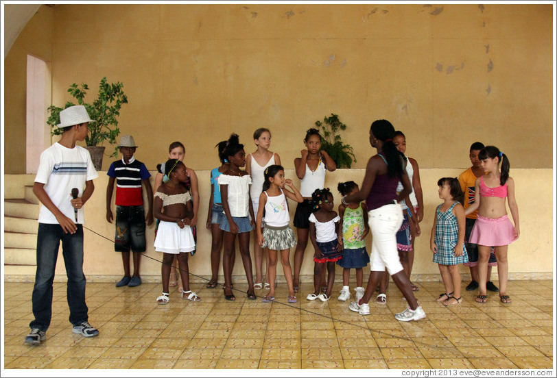 Children performing, Abraham Lincoln Cultural Center.