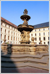 Fountain, 2nd Courtyard, Prague Castle.