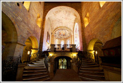 Apse and stairs, St. George's Basilica (Bazilika Sv. Ji&#345;? Prague Castle.