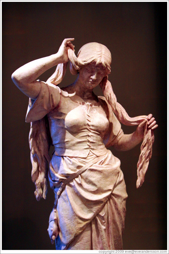 Goose Girl, a sculpture by Antonín Pavel Wagner (1834-1895).  National Gallery, Prague Castle.