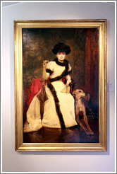 Lady and a Greyhound, 1895-7, by V?av Bro??  National Gallery, Prague Castle.