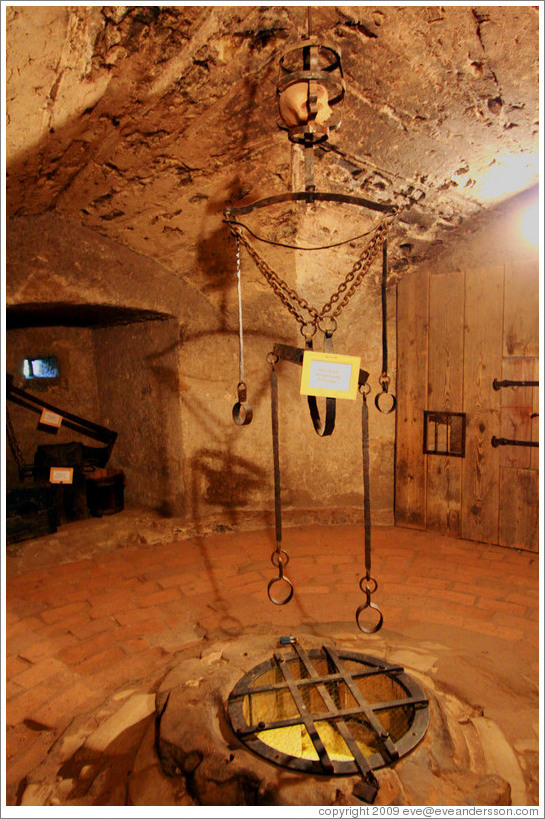 Body cage.  Daliborka Tower, Prague Castle.