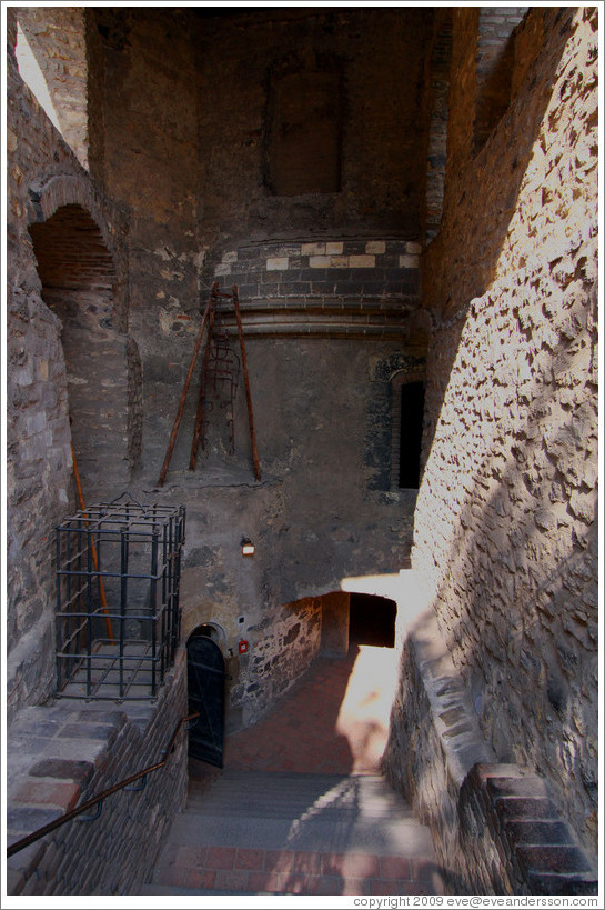 Daliborka Tower, built in 1496, was used as a prison.  Prague Castle.