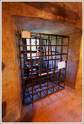 Prisoner cage.  Daliborka Tower, Prague Castle.