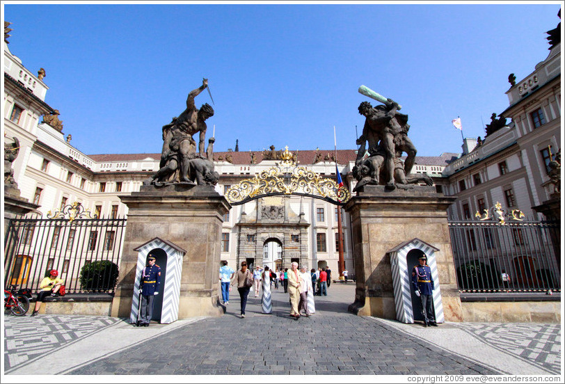 Gate of Titans, Prague Castle.
