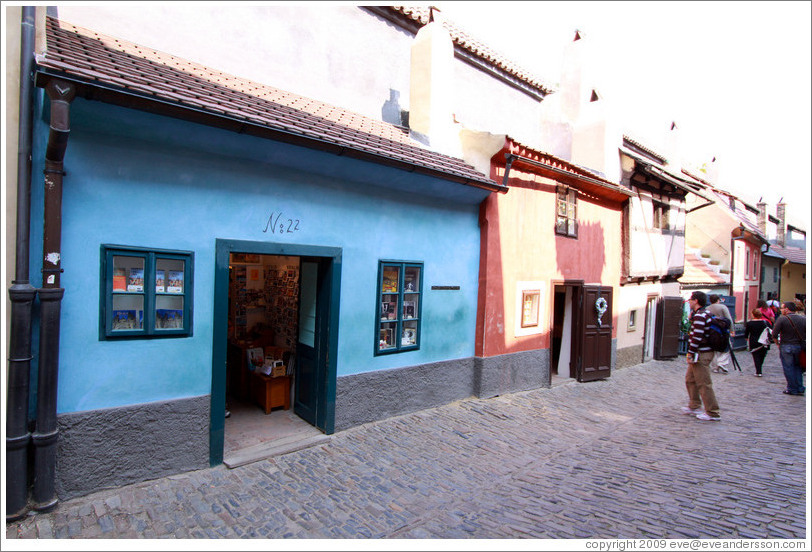 Golden Lane (No. 22), Prague Castle.