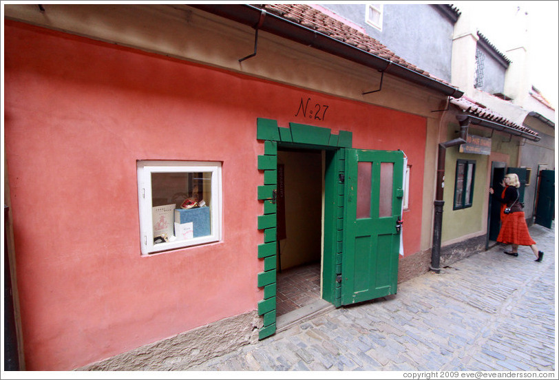 Golden Lane (No. 27), Prague Castle.