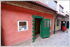 Golden Lane (No. 27), Prague Castle.