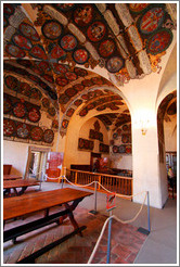 Room containing land rolls, Old Royal Palace, Prague Castle.