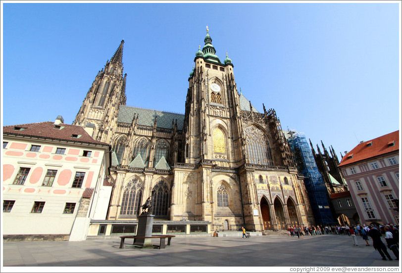 St. Vitus' Cathedral, Prague Castle.