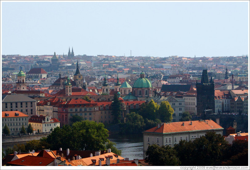 View of Prague from Prague Castle.