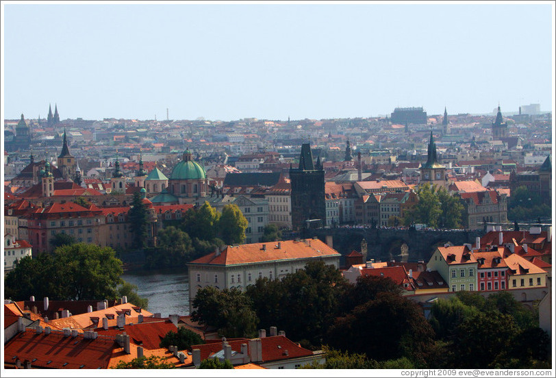 View of Prague from Prague Castle.