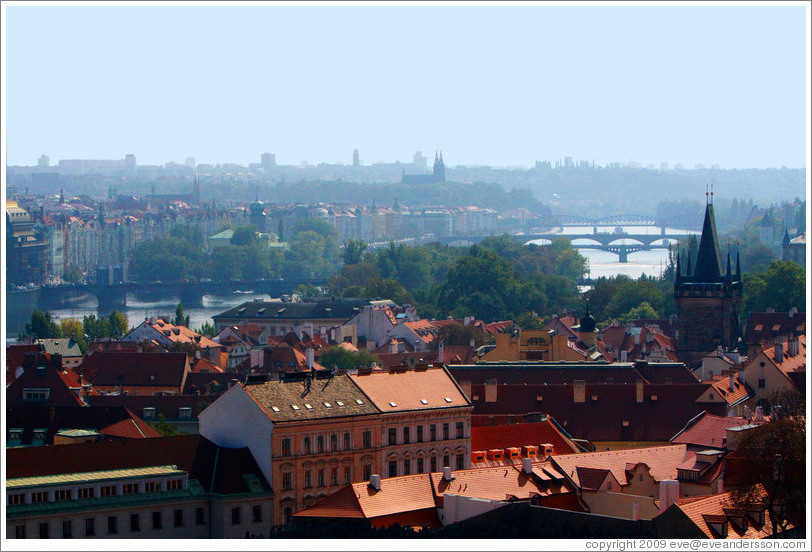 View of Prague from Prague Castle.