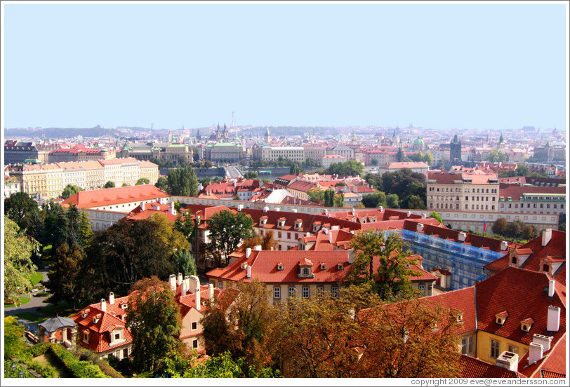 View of Prague from Prague Castle.