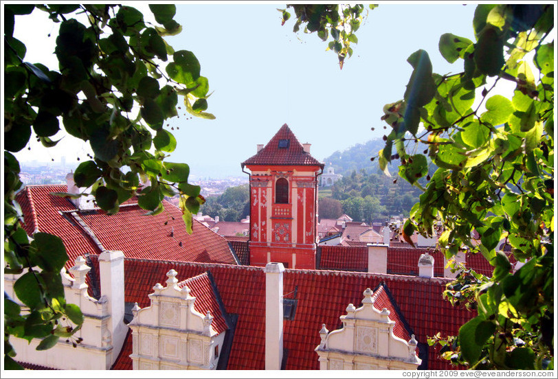 Building top viewed from Prague Castle.