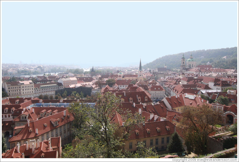 View of Prague from Prague Castle.