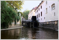 Mill wheel, &#268;ertovka (Devil's Stream), Mal?trana.