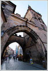 One of the towers of Charles Bridge (Karl&#367;v most), Mal?trana.