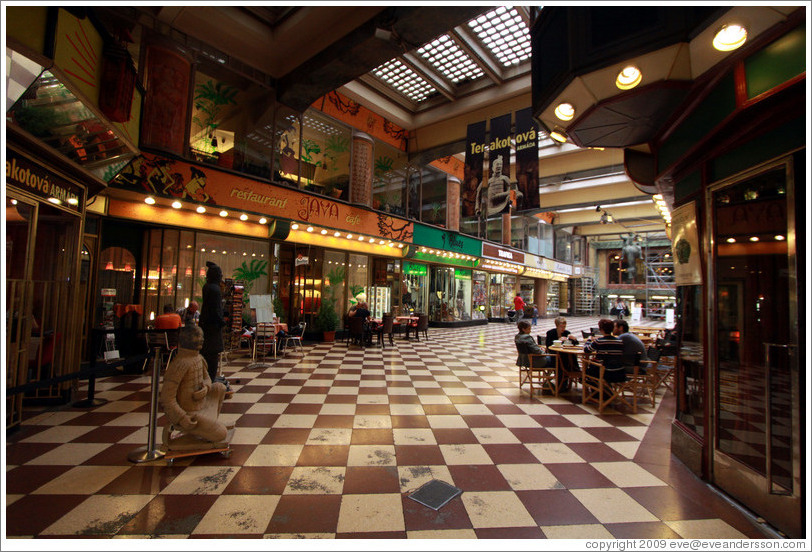 Lucerna Passage (Pas?Lucerna), an Art Nouveau shopping center, Nov?&#283;sto.