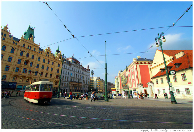 Republic Square (N?#283;st?epubliky), with tram, Nov?&#283;sto.