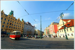 Republic Square (N?#283;st?epubliky), with tram, Nov?&#283;sto.