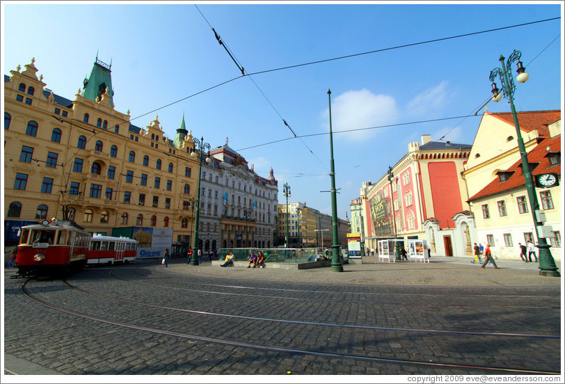 Republic Square (N?#283;st?epubliky), with tram, Nov?&#283;sto.